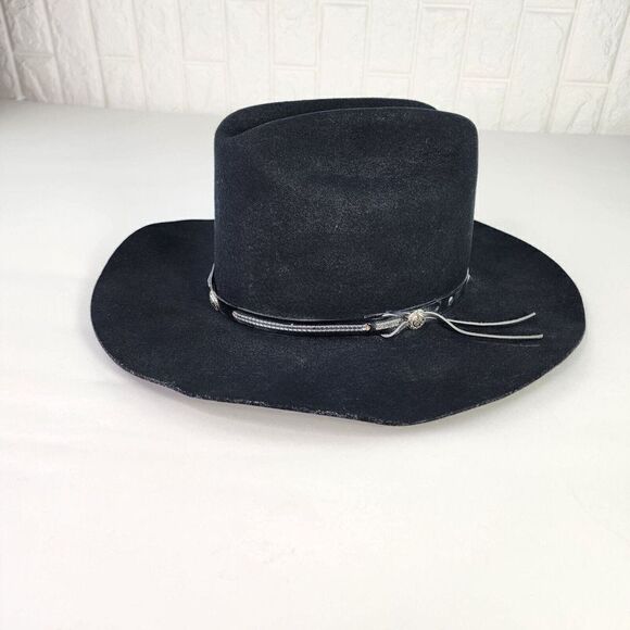 Eddy Bros Cowboy Hat Size 7 1/4 Rogo II Wool Long Oval Western Hats - Picture 4 of 10